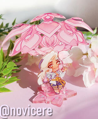 I love designing standees, often with several pieces and matching bases